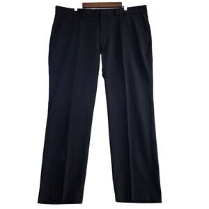 Haggar Pants Men's 40x30 Tailored Fit Travel Performance Suit‎ Flat Front Black